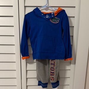 Colosseum Blue and Gray Gators Kids Set- embroidered Florida gators set